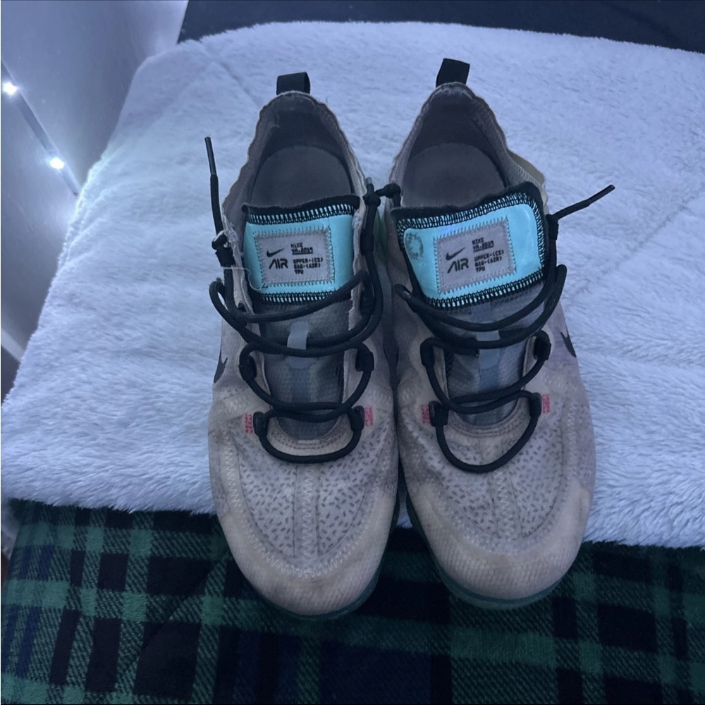 Nike Cream and Black Sneakers with Chunky Sole